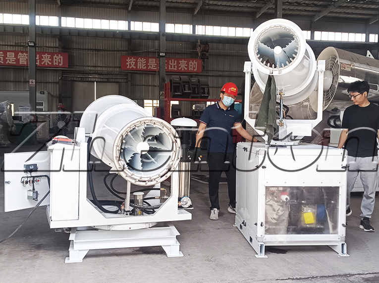 Diesel-Powered Fog Cannon Machines for Power-Deficient Dust Suppression