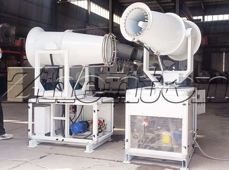 How about the dust suppression effect of the trailer-mounted fog cannon machine?