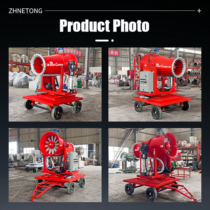 Dust Suppression System 60m Fog Cannon Machine in Material Yards