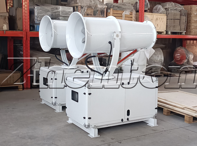 Can a 30-meter fog cannon machine be used for spraying pesticides in orchards? 