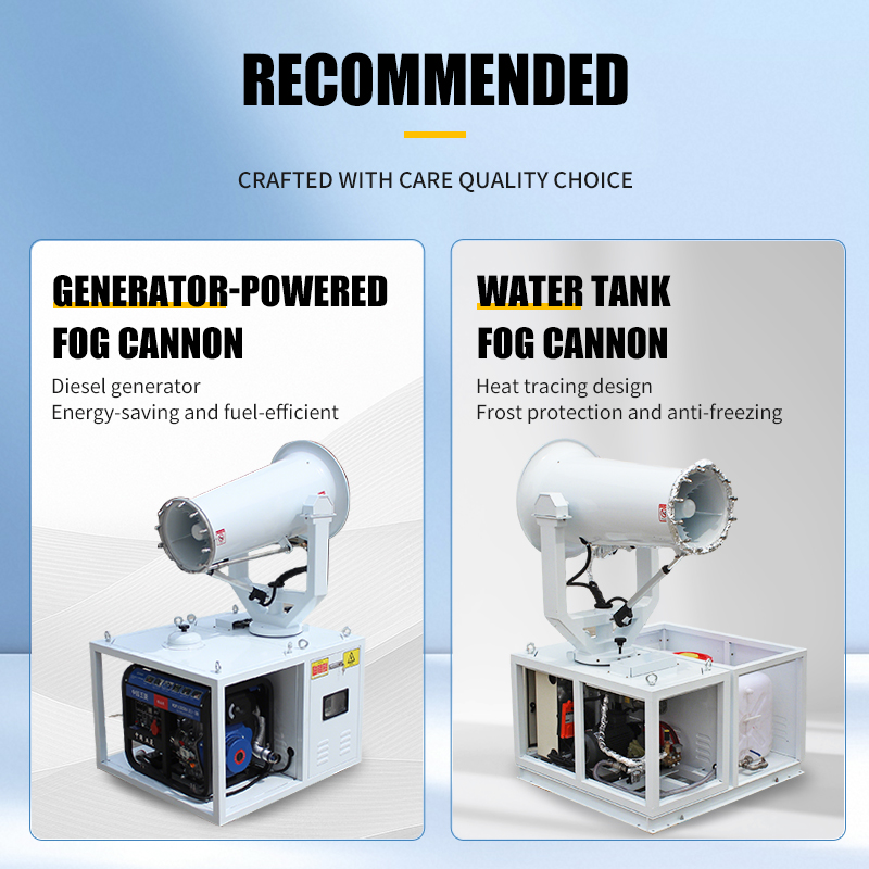 Manufacturer Industrial 50m Mist Cannon Machine with Winter Snowmelt