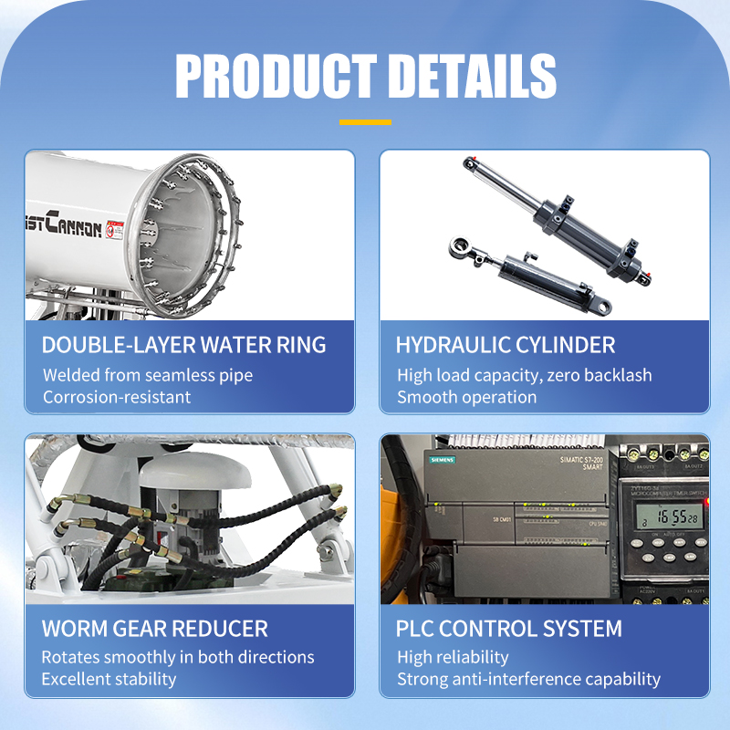 Supplier Vehicle-Mounted Fog Cannon Machine for Greenhouse Snow