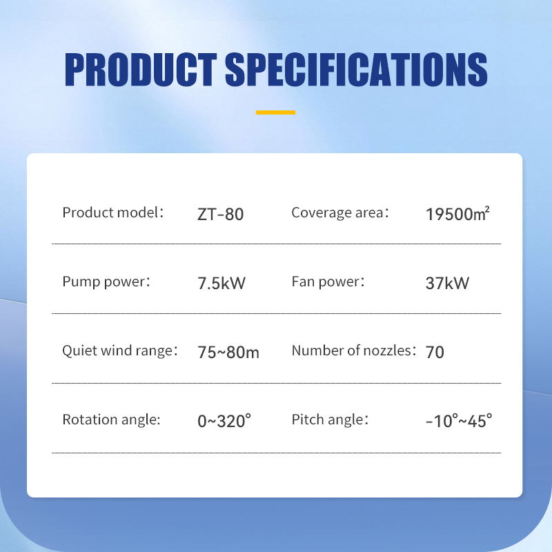 Supplier Vehicle-Mounted Fog Cannon Machine for Greenhouse Snow