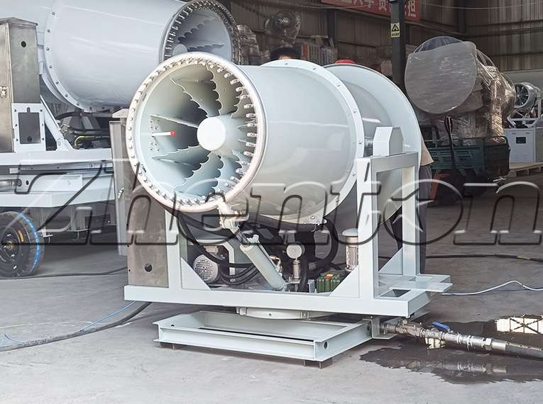 How to Operate the Anti Smog Gun on a Water Sprinkler How to Operate the Anti Smog Gun on a Water Sprinkler