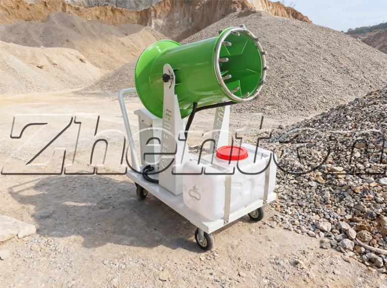 Fog Cannon Machine Empowers Zamboanga's Granite Quarry: Making Dust in Stockpile Areas 