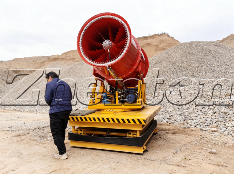 Fog Cannon Machine Empowers Zamboanga's Granite Quarry: Making Dust in Stockpile Areas Fog Cannon Machine Empowers Zamboanga's Granite Quarry: Making Dust in Stockpile Areas