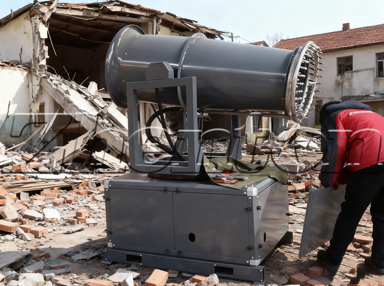 Anti Smog Guns: Precision Range for Surigao City Cement Yard Mixing