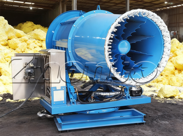 Water Mist Cannon Manufacturer’s 6 Core Solutions for Indonesian Sulfur Warehouse Dust Control
