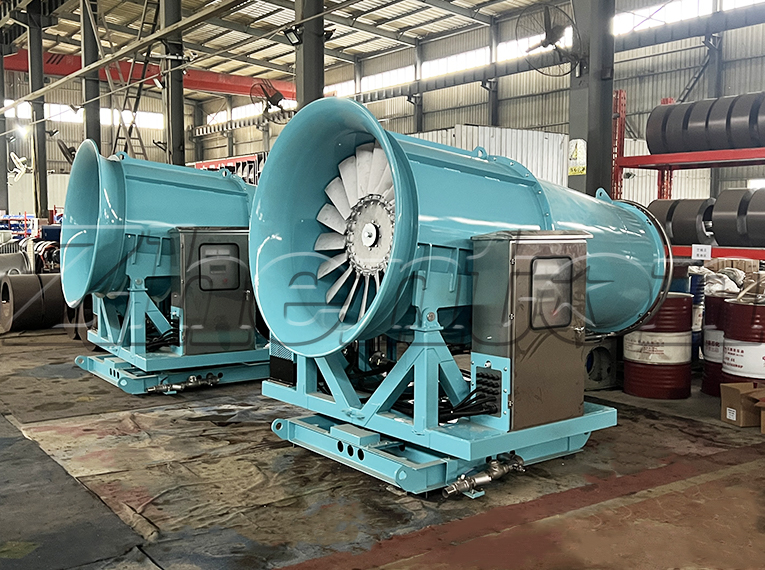 Industrial 80M Fog Cannon Electric Sprayer for Dust Suppression in Large Material Storage Workshops